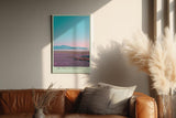 Paul Sinus Wandbild in 40x60cm The Edge of Serenity mit pastellfarbener Landschaft und ruhigem See für entspannende Wandgestaltung