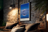 Paul Sinus Kunstdruck 40x60cm Mount Fuji mit Spiegelung im See und blauem Himmel