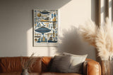 Paul Sinus Wandbild in 40x60cm The Visitors of Old – UFO-Darstellungen und ägyptische Symbole in kunstvoller Komposition