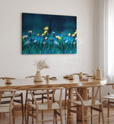 Paul Sinus Wandbild 120x80cm Blumen Blumenfeld Wildblumen gelbe Blüten Kunstvoll