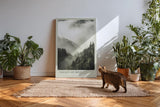 Paul Sinus Kunstdruck 40x60cm Wald Nebel Berge Stille Natur Fotografie Valley of Mist