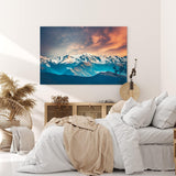Paul Sinus Wandbild 120x80cm Gebirge Berge Schneegipfel Berglandschaft Natur