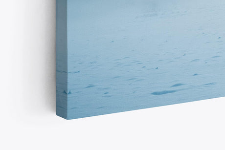 Paul Sinus Wandbild 120x80cm Winter Schnee Tannen Winterlandschaft Nebel