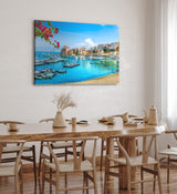 Paul Sinus Wandbild 120x80cm Sizilien italienische Küstenstadt Mittelmeer Hafen Trapani