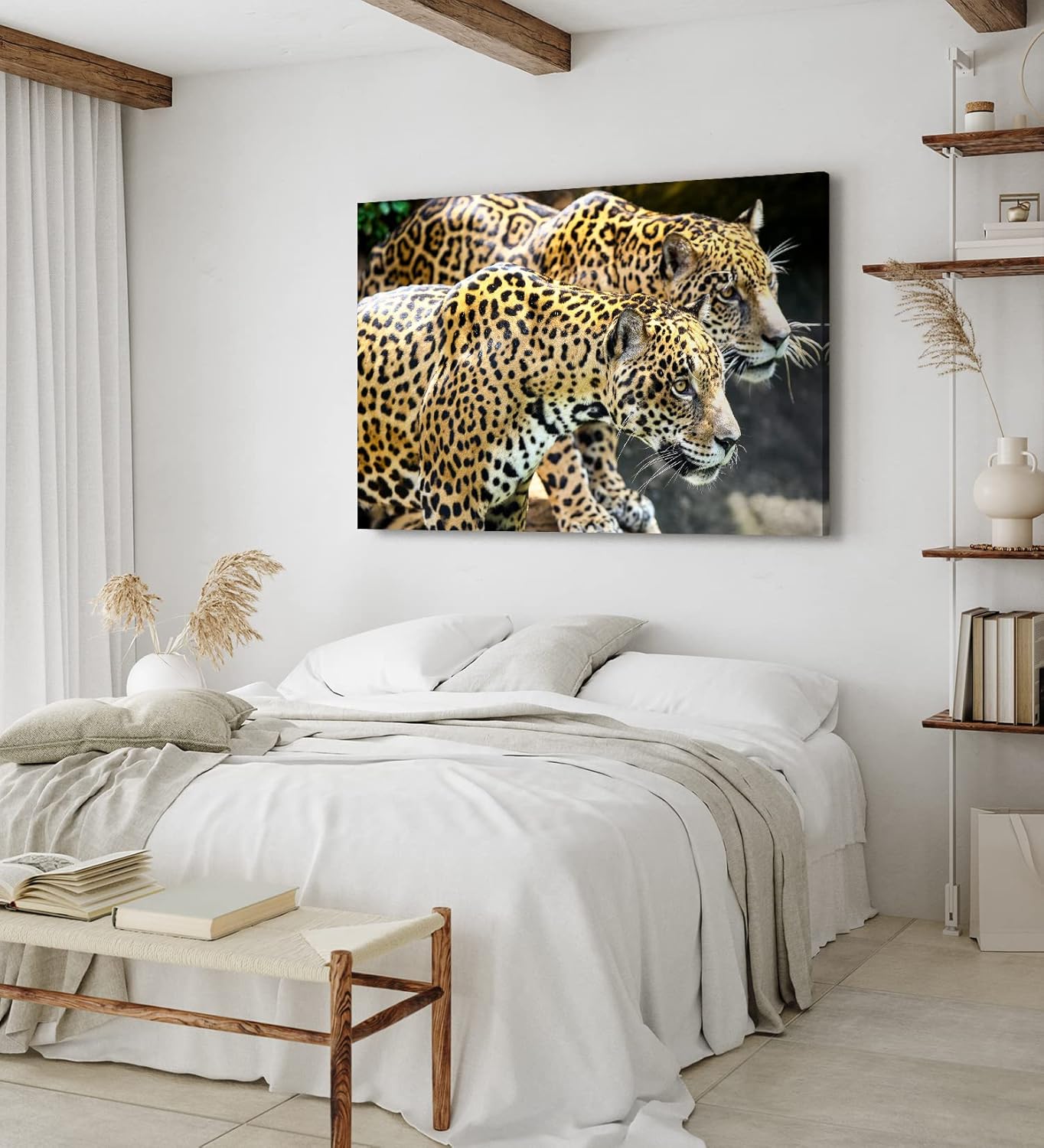 Paul Sinus Wandbild 120x80cm Jaguare Raubkatzen Tierfotografie Wild Fotokunst