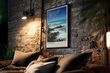 Paul Sinus Kunstdruck 40x60cm Cornwall – Felsküste Englands mit türkisem Meer und dramatischem Himmel