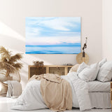 Paul Sinus Wandbild 120x80cm Meer Ozean Horizont Blau Sonnenuntergang Himmel