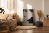 Paul Sinus Wandbild in 40x60cm The Silent Profile – Ausdrucksstarkes Frauenporträt in feinen Linien und zeitloser Eleganz