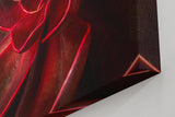 Sinus Art Wandbild 120x80cm Modernes Pflanzendetail mit ausdrucksstarken Formen und leuchtender Linienführung
