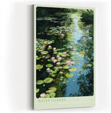 Paul Sinus Wandbild in 40x60cm Water Garden Seerosen und Wasserpflanzen im sonnigen Gartenteich