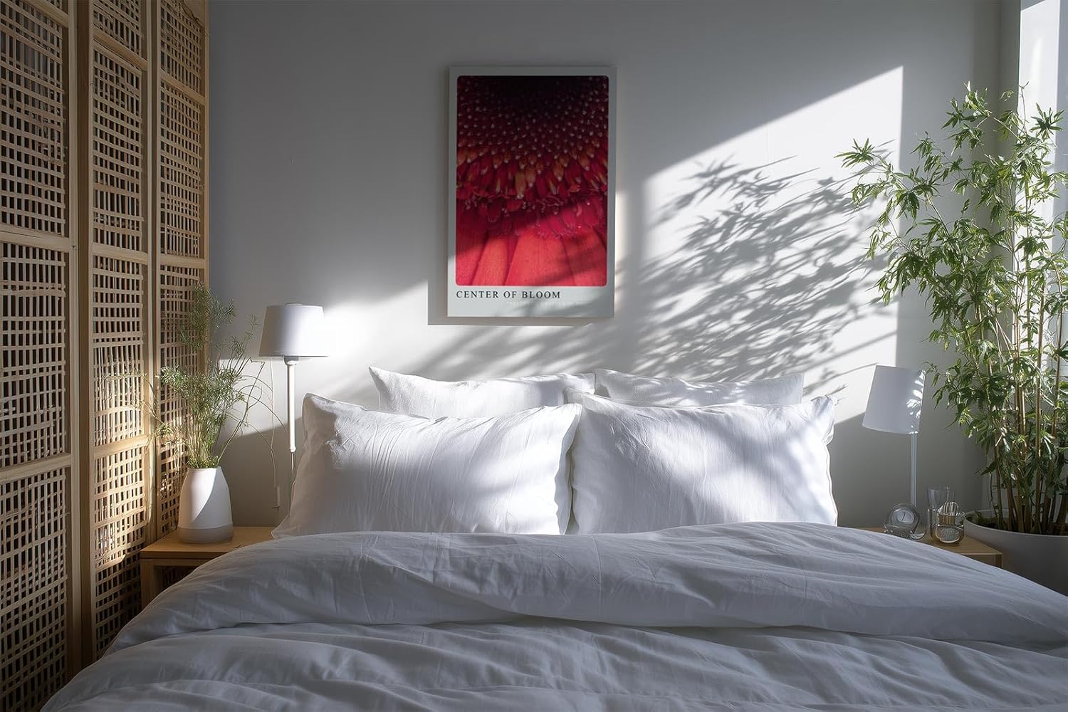 Paul Sinus Kunstdruck 40x60cm Center of Bloom – Makroaufnahme einer roten Blüte mit faszinierender Struktur und Tiefe