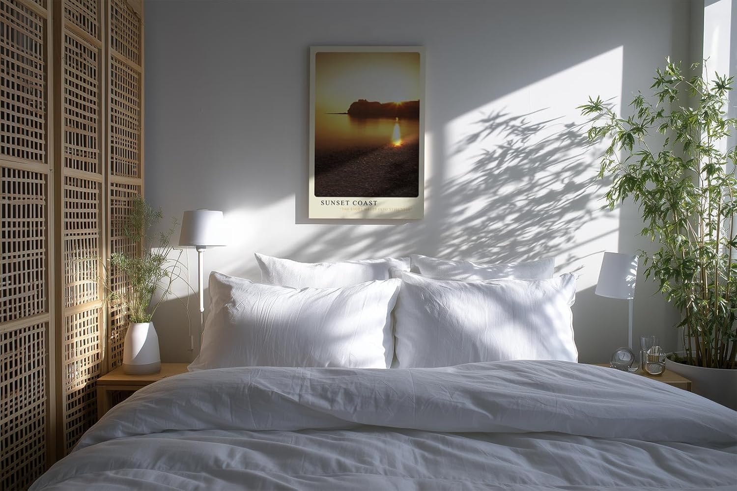 Paul Sinus Kunstdruck 40x60cm Sonnenuntergang Küste Meer Licht Spiegelung Ruhe Sunset Coast