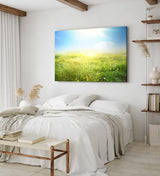 Paul Sinus Wandbild 120x80cm Sommerwiese Wiese Gras Sonnenschein Sommer
