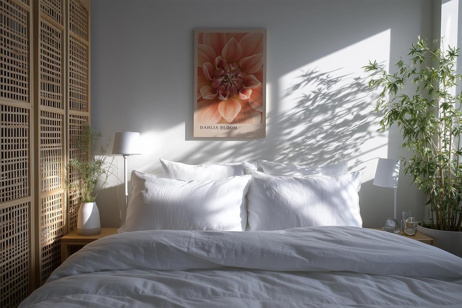 Paul Sinus Kunstdruck 40x60cm Dahlienblüte in Nahaufnahme – Stille Schönheit in zarten Farbverläufen eingefangen