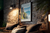 Paul Sinus Kunstdruck 40x60cm Huangshan China mit mystischer Gebirgslandschaft über Wolkenmeeren
