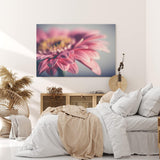 Paul Sinus Wandbild 120x80cm Gerbera Blume Blüte Rosa Nahaufnahme Kunstvoll