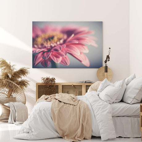Paul Sinus Wandbild 120x80cm Gerbera Blume Blüte Rosa Nahaufnahme Kunstvoll