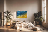 Sinus Art Wandbild 120x80cm Beeindruckende Landschaftskomposition mit leuchtenden Farbzonen und Tiefenstaffelung