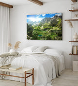 Paul Sinus Wandbild 120x80cm Albanische Alpen Prokletije Gebirge Berge Natur Sonnenschein