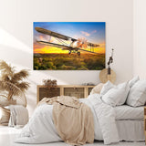 Paul Sinus Wandbild 120x80cm Propellerflugzeug Flugzeug über Angkor Wat Kambodscha