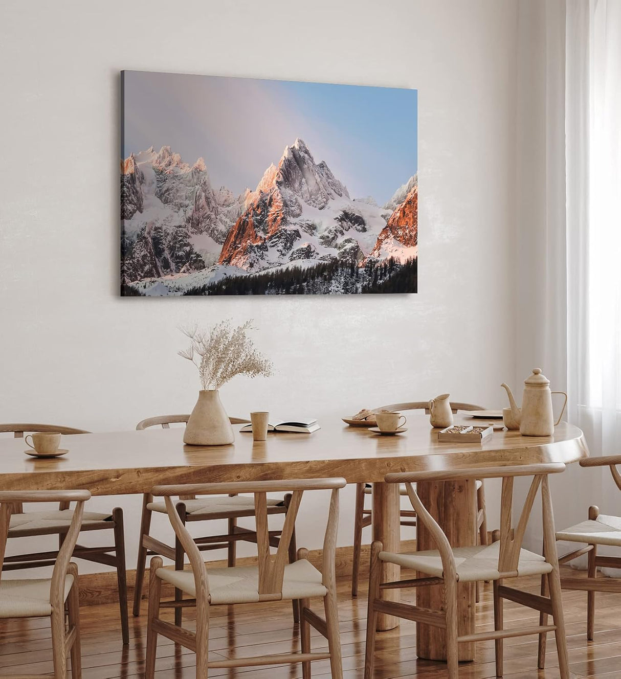 Paul Sinus Wandbild 120x80cm Alpen Gebirge Berge Gipfel Berggipfel Schneegipfel