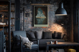 Paul Sinus Wandbild in 40x60cm Reflection of Solitude – Person am Strand im Felsenrahmen mit ruhiger Meereskulisse