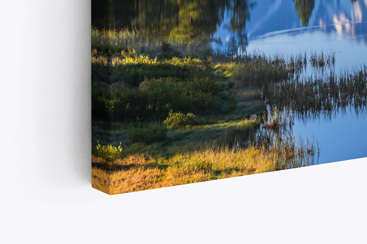 Paul Sinus Wandbild 120x80cm Berglandschaft See Bergsee Berge Schneegipfel Natur