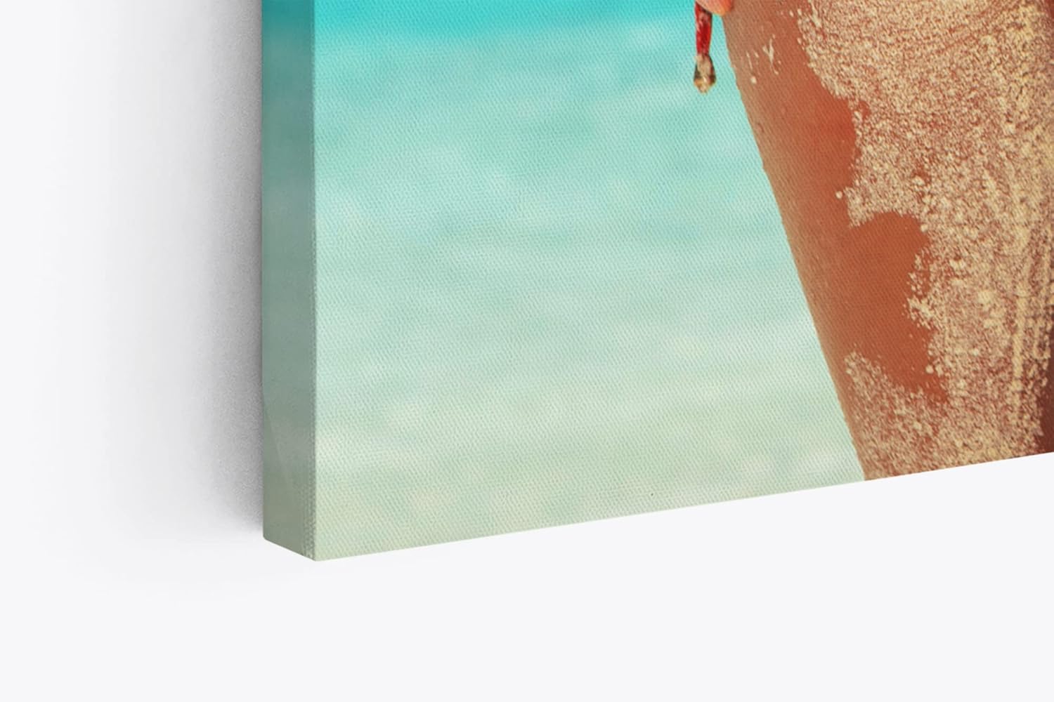 Paul Sinus Wandbild 120x80cm Sexy Bikini Strand Traumstrand Meer Sand Karibik