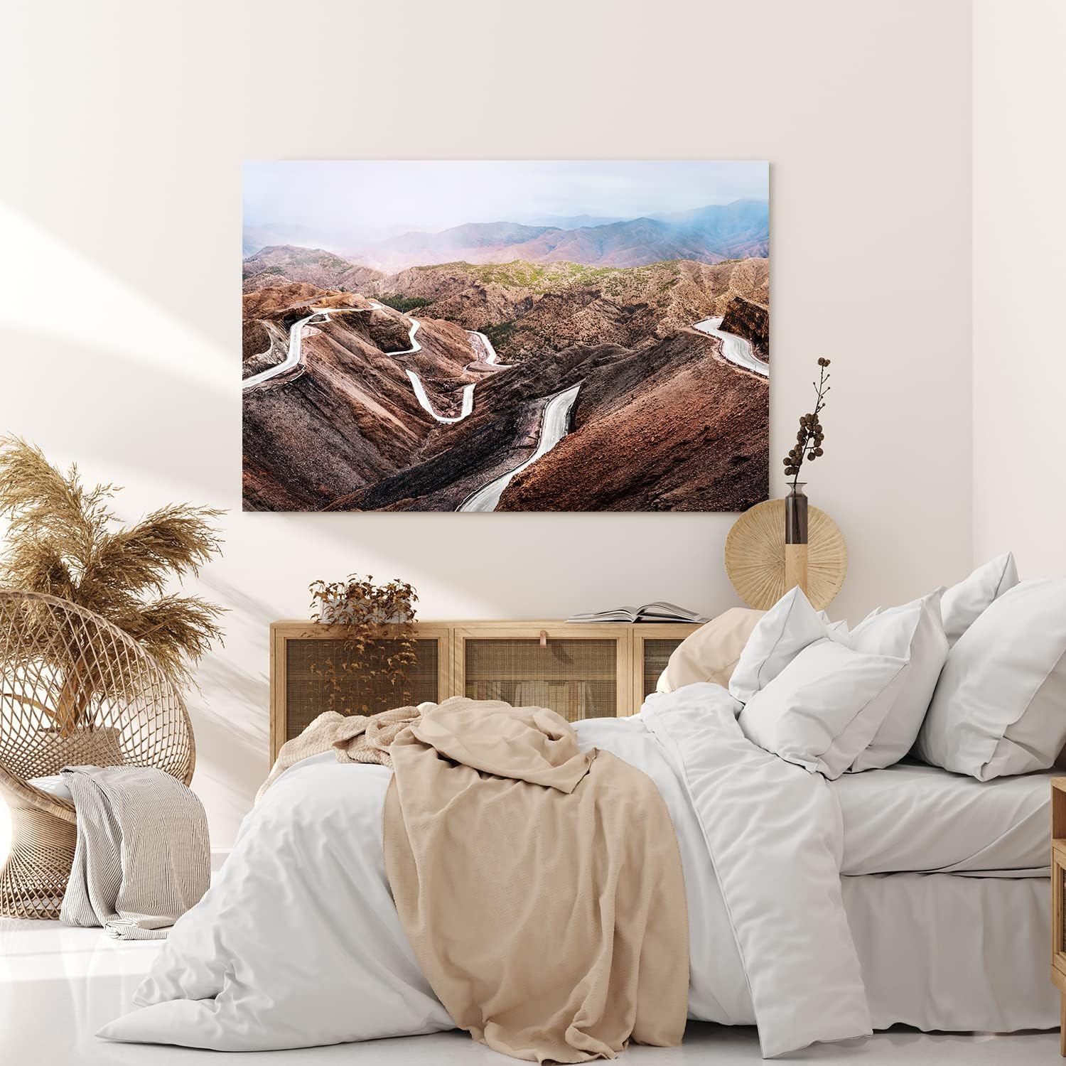 Paul Sinus Wandbild 120x80cm Atlasgebirge Marokko Berge Bergstraße Berglandschaft