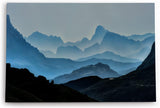 Paul Sinus Wandbild 120x80cm Berge Gebirge Bergkette Natur Nebel Himalaya