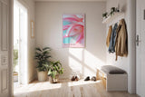 Paul Sinus Kunstdruck 40x60cm Floral Blush mit Nahaufnahme zarter rosafarbener Blütenblätter