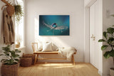 Sinus Art Wandbild 120x80cm Zauberhaftes Motiv mit spiegelnden Tropfen und weichen Farben für moderne Ästhetik