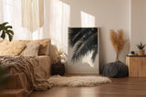 Paul Sinus Wandbild in 40x60cm Tropic Tones – harmonisches Palmenmotiv in sanften Sepiatönen auf Leinwand für stilvolle Raumgestaltung