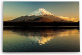 Paul Sinus Wandbild 120x80cm Fuji Berggipfel Japan Vulkan See Berg Schneegipfel