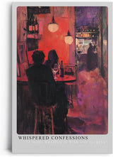 Paul Sinus Leinwandbild 40x60cm – Ausdrucksvolle Bar-Szene mit impressionistischer, romantischer Atmosphäre