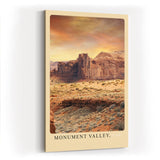 Paul Sinus Kunstdruck 40x60cm Monument Valley – Rote Felsenlandschaft in den Weiten des amerikanischen Westens