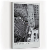 Paul Sinus Kunstdruck 40x60cm New York City mit Hochhäusern und gelben Taxis aus der Vogelperspektive