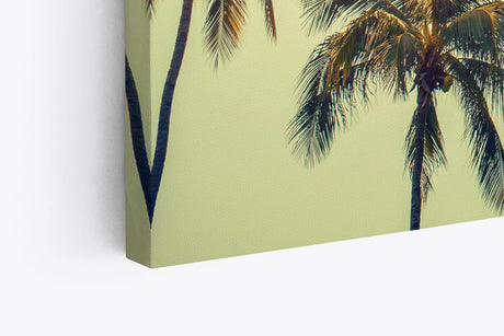 Wandbild 120x80cm Südseeparadies Palmen Sonne Sommer Grün