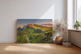 Sinus Art Wandbild 120x80cm Atemberaubende Hügellandschaft mit kontrastreichem Spiel aus Licht und Schatten