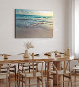 Paul Sinus Wandbild 120x80cm Meer Ozean Horizont Strand Wellen Wolken