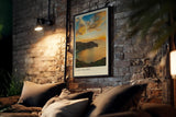 Paul Sinus Kunstdruck 40x60cm Elba Island – italienische Küste im Sonnenuntergang über dem Meer