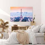 Paul Sinus Wandbild 120x80cm Eiffelturm Paris Großstadt Skyline Frankreich Wolkenkratzer
