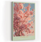 Paul Sinus Wandbild in 40x60cm Sakura Sky – prächtiger Kirschbaum in voller Blüte vor blauem Himmel