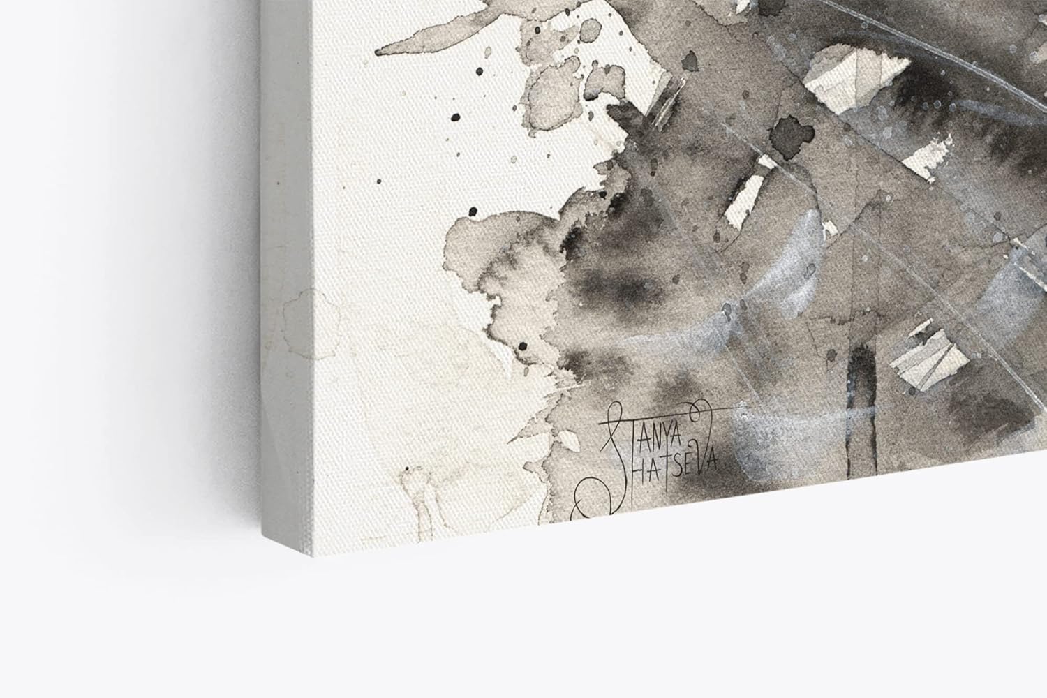 Wandbild 120x80cm Porträt einer jungen Frau Kunstvoll Schönheit Federn