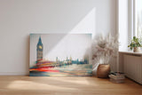 Sinus Art Wandbild 120x80cm Fotografisches London-Motiv mit Bewegungseffekt für urbanes Raumgefühl