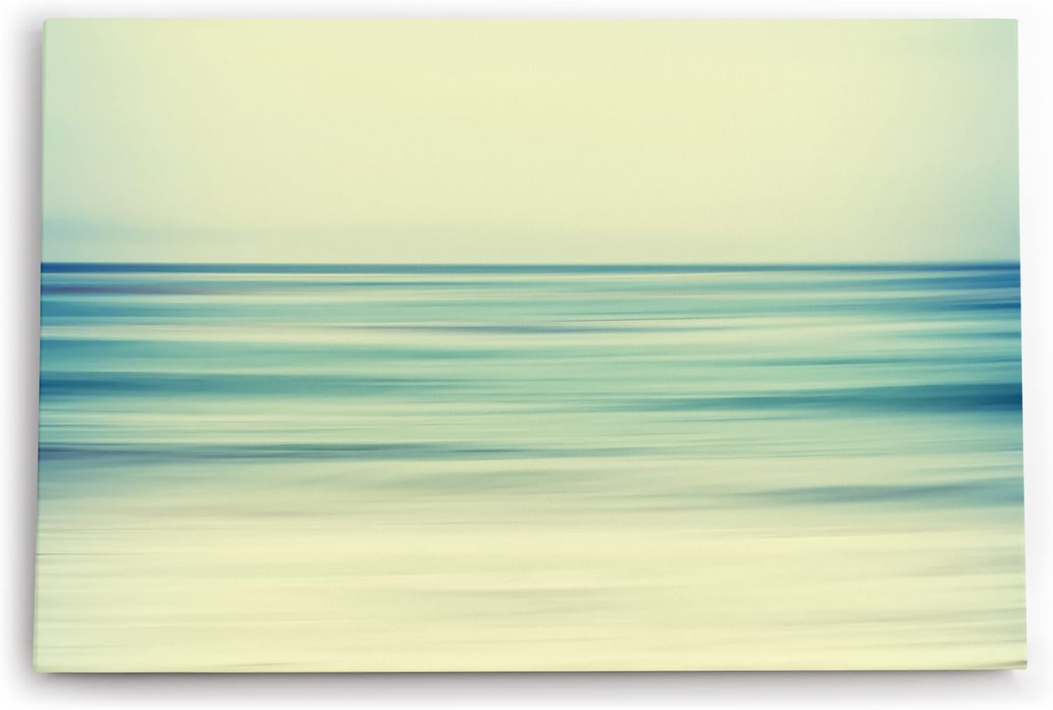 Wandbild 120x80cm Horizont Meer Abstrakt Pastelltöne Kunstvoll Dekorativ