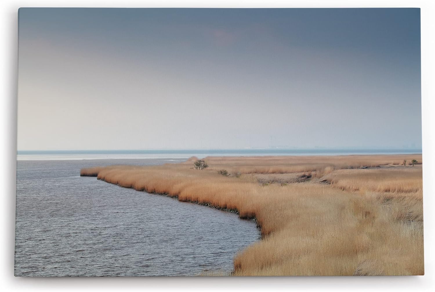 Paul Sinus Wandbild 120x80cm Dollart Bucht Holland Meer See Horizont Kunstvoll