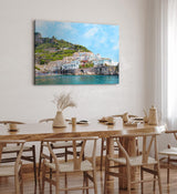 Paul Sinus Wandbild 120x80cm Amalfiküste Italien Küstenstadt Mittelmeer traditionelle Häuse