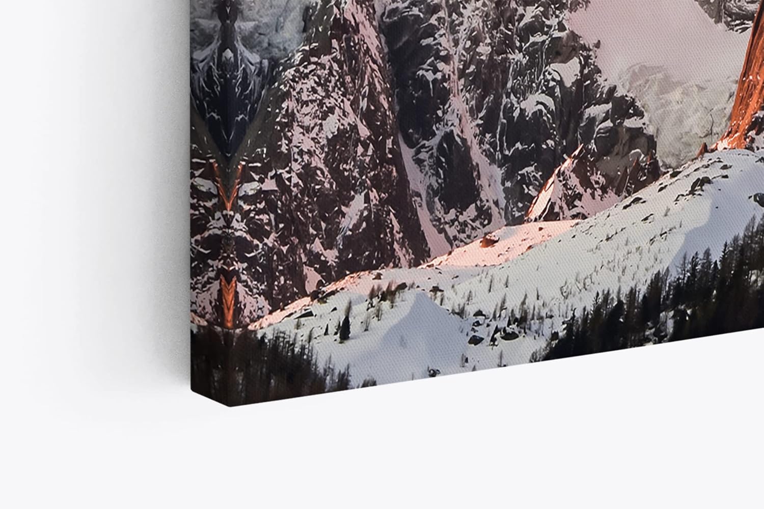 Paul Sinus Wandbild 120x80cm Alpen Gebirge Berge Gipfel Berggipfel Schneegipfel