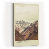 Paul Sinus Kunstdruck 40x60cm Andes – Erhabene Berglandschaft Chiles mit mineralischer Farbstruktur
